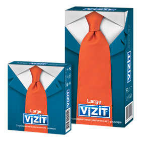 ПРЕЗЕРВАТИВЫ ЛАТЕКСНЫЕ ВИЗИТ «VIZIT» Large увелич. размер №12