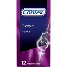 ПРЕЗЕРВАТИВЫ ЛАТЕКСНЫЕ С СИЛИКОНОВОЙ СМАЗКОЙ CONTEX classic, классические №12