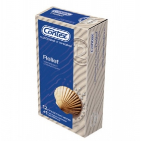 ПРЕЗЕРВАТИВЫ ЛАТЕКСНЫЕ С СИЛИКОНОВОЙ СМАЗКОЙ CONTEX ribbed, ребристые №12