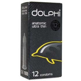 ПРЕЗЕРВАТИВЫ ЛАТЕКСНЫЕ С СИЛИКОНОВОЙ СМАЗКОЙ ДОЛФИ «DOLPHI» анатом. сверхтонкие №12
