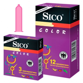 ПРЕЗЕРВАТИВЫ СИКО «SICO» COLOR ароматиз., цветн. №3