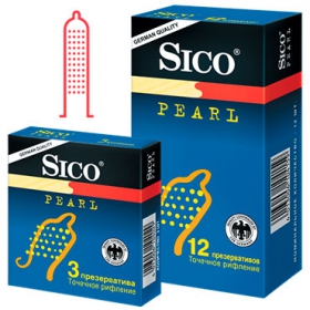 ПРЕЗЕРВАТИВЫ СИКО «SICO» PEARL с пупырышками, со смазкой №3