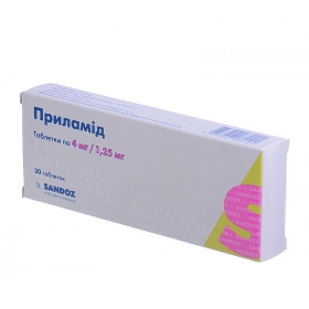 ПРИЛАМИД табл. 4 мг + 1,25 мг блистер №30