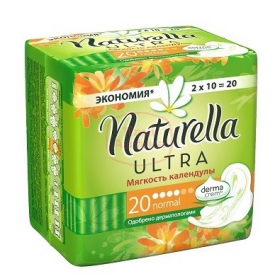 ПРОКЛАДКИ ГИГИЕНИЧЕСКИЕ NATURELLA ULTRA CALENDULA TENDERNESS NORMAL №10