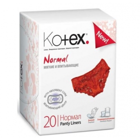 ПРОКЛАДКИ ЖЕНСКИЕ ГИГИЕНИЧЕСКИЕ KOTEX NORMAL ежедневн. №20