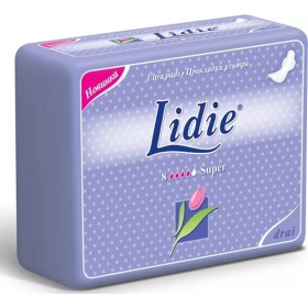 ПРОКЛАДКИ ЖЕНСКИЕ ГИГИЕНИЧЕСКИЕ LIDIE ULTRA SUPER №8