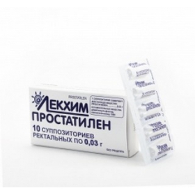 ПРОСТАТИЛЕН суппозитории ректал. 0,03 г №10