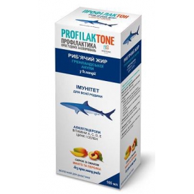 ПРОФИЛАКТОН РЫБИЙ ЖИР ГРЕНЛАНДСКОЙ АКУЛЫ СО ВКУСОМ МАНГО И ПЕРСИКА 165 мл