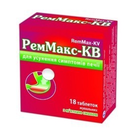 РЕММАКС табл. жувальні 680мг+80мг з м'ятним смаком №18