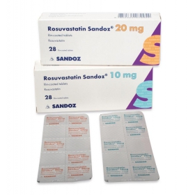 РОЗУВАСТАТИН САНДОЗ табл. п/плен. оболочкой 10 мг блистер №100