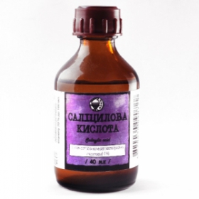 САЛІЦИЛОВА кислота розчин нашкірний спиртовий 1% 40мл