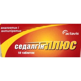 СЕДАЛГІН плюс табл. №10