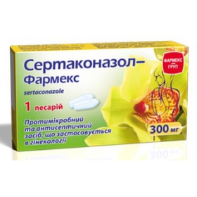 СЕРТАКОНАЗОЛ-ФАРМЕКС пессарии 0,3 г блистер №1