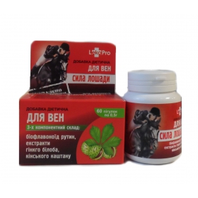 СИЛА ЛОШАДИ ДЛЯ ВЕН ДОБАВКА ДИЕТИЧЕСКАЯ табл. №60