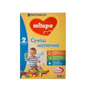 СМЕСЬ СУХАЯ МОЛОЧНАЯ МИЛУПА «MILUPA» 2 ДЛЯ ДЕТЕЙ ОТ 6 ДО 12 МЕСЯЦЕВ 350 г