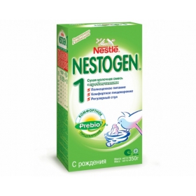 СМЕСЬ СУХАЯ МОЛОЧНАЯ НЕСТОЖЕН NESTOGEN 1 с пребиотиками пакет 350 г, от 0 до 6 мес.
