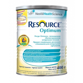 СМЕСЬ СУХАЯ ПОЛНОЦЕН. СБАЛАНСИРОВ. РЕСУРС ОПТИМУМ С АРОМ. ВАНИЛИ Д/ДЕТЕЙ СТАРШЕ 7 ЛЕТ И ВЗР-Х 400 г