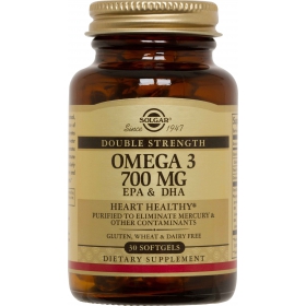 СОЛГАР ДВОЙНАЯ ОМЕГА-3 700 мг ЕПК и ДГК капс. №30