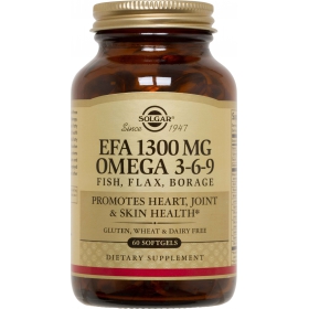 СОЛГАР ЭЖК 1300 мг ОМЕГА 3-6-9 капс. 1300 мг №60