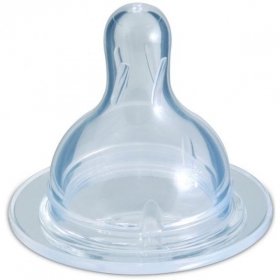 СОСКА силіконова для пляшок з широким отвором «EasyStart» 21/722, швидка №1