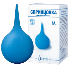 СПРИНЦОВКА ПЛАСТИЗОЛЬНАЯ ПОЛИВИНИЛХЛОРИДНАЯ ДЛЯ ИРРИГАЦИИ И ОТСАСЫВАНИЯ ЖИДК-ТИ тип А р.11(230 мл)