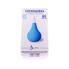 СПРИНЦОВКА ПЛАСТИЗОЛЬНАЯ ПОЛИВИНИЛХЛОРИДНАЯ ДЛЯ ИРРИГАЦИИ И ОТСАСЫВАНИЯ ЖИДК-ТИ тип Б р.9 (230 мл)