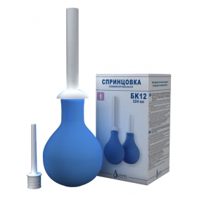 СПРИНЦОВКА ПЛАСТИЗОЛЬНАЯ ПОЛИВИНИЛХЛОРИДНАЯ ДЛЯ ИРРИГАЦИИ И ОТСАСЫВАНИЯ ЖИДК-ТИ тип БК р.12 (224 мл)
