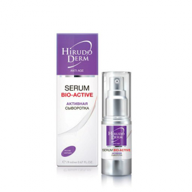 СЫВОРОТКА АКТИВНАЯ BIO-ACTIVE SERUM серии HIRUDO DERM ANTI AGE туба 19 мл