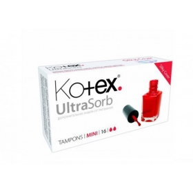 ТАМПОНЫ ЖЕНСКИЕ ГИГИЕНИЧЕСКИЕ KOTEX ULTRASORB mini №16