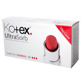 ТАМПОНЫ ЖЕНСКИЕ ГИГИЕНИЧЕСКИЕ KOTEX ULTRASORB normal №16