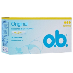 ТАМПОНЫ ЖЕНСКИЕ ГИГИЕНИЧЕСКИЕ серии «O.B.» Original Normal №16