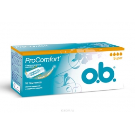 ТАМПОНЫ ЖЕНСКИЕ ГИГИЕНИЧЕСКИЕ серии «O.B.» супер №16