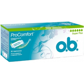 ТАМПОНЫ ЖЕНСКИЕ ГИГИЕНИЧЕСКИЕ серии «O.B.» супер плюс №16