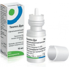 ТЕАЛОЗ ДУО РАСТВОР ОФТАЛЬМОЛОГИЧЕСКИЙ фл. 10 мл, стерил.