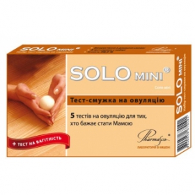 ТЕСТ-ПОЛОСКА ДЛЯ ОПРЕДЕЛЕНИЯ ОВУЛЯЦИИ SOLO mini ONE-STEP LH TEST №5