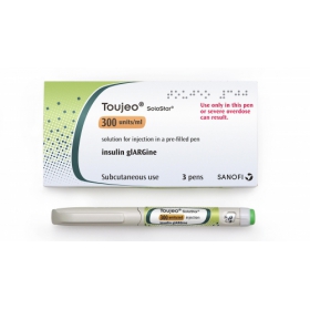 ТОЖЕО СОЛОСТАР раствор для инъекций 300 ЕД/мл картридж 1,5 мл, влож. в шприц-ручку, без иглы №3