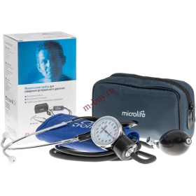 ТОНОМЕТР ИЗМЕРИТЕЛЬ АРТЕРИАЛЬНОГО ДАВЛЕНИЯ МИКРОЛАЙФ «MICROLIFE» механический ВР AG1-30 стетоскоп