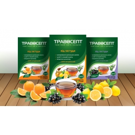 ТРАВОСЕПТ ТРАВЯНОЙ ЧАЙ В ГРАНУЛАХ пакет-саше, со вкусом лимона и меда №8