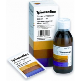 ТРИМЕТАБОЛ розчин оральний 150мл+порошок 3г в пакетах
