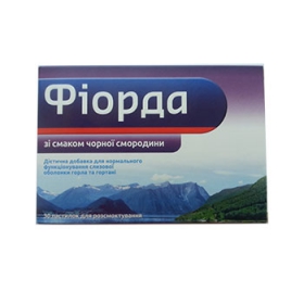 ФИОРДА пастилки для расс., со вкусом черн. смородины №30