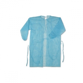 ХАЛАТ МЕДИЦИНСКИЙ (ДЛЯ ПОСЕТИТЕЛЯ) НА ЗАВЯЗКАХ «СЛАВНА» СТЕРИЛЬНЫЙ L (50-52) 117 см