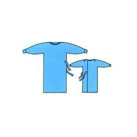 ХАЛАТ МЕДИЦИНСКИЙ (ЗАЩИТНЫЙ) КОМБИНИРОВАННЫЙ НА ЗАВЯЗКАХ «СЛАВНА» СТЕРИЛЬНЫЙ L (50-52) 130 см, тип А