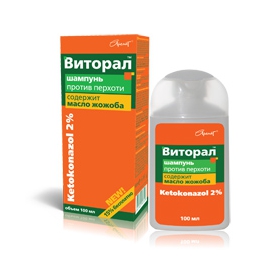 ВІТОРАЛ шампунь для волосся з КЕТОКОНАЗОЛОМ 100мл