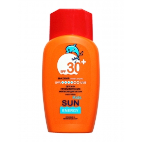 ЭМУЛЬСИЯ ДЛЯ ЗАГАРА ГИПОАЛЛЕРГЕННАЯ ДЛЯ ДЕТЕЙ серии «SUN ENERGY» SPF-30+ 150 мл