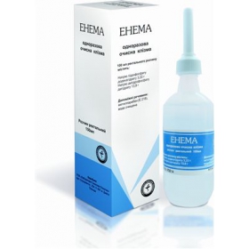 ЭНЕМА ОДНОРАЗОВАЯ ОЧИСТИТЕЛЬНАЯ КЛИЗМА р-р ректальн. 3,22 г/100 мл + 13,9 г/100 мл фл. 150 мл