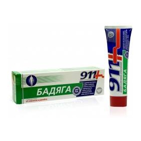 ГЕЛЬ ДЛЯ ТЕЛА «БАДЯГА» серии «911 ВАША СЛУЖБА СПАСЕНИЯ» 100 мл, п/синяков и ушибов