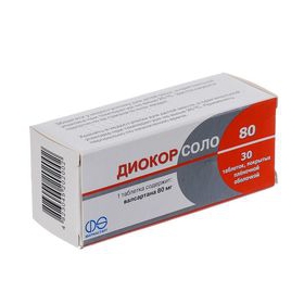ДІОКОР 80 табл. в/о №10
