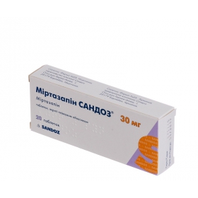 МИРТАЗАПИН САНДОЗ табл. п/плен. оболочкой 30 мг блистер №20