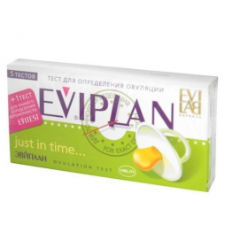 НАБОР ТЕСТОВ ДЛЯ ОПРЕДЕЛЕНИЯ ОВУЛЯЦИИ И БЕРЕМЕННОСТИ EVIPLAN 5 тест-полосок+1 тест-пол. д/о беремен.