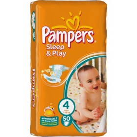 ПОДГУЗНИКИ ДЕТСКИЕ PAMPERS SLEEP &   PLAY maxi №50